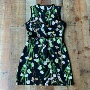 Victoria Beckham target floral sleeveless dress -S